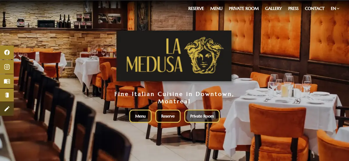 Sitio web de La Medusa