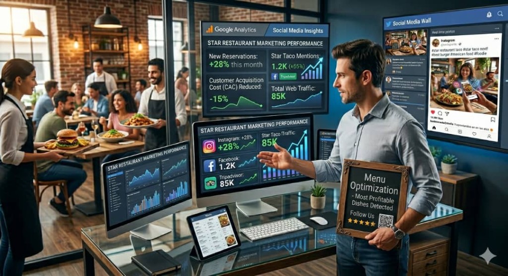 Tableaux de bord analytiques pour campagnes restaurant