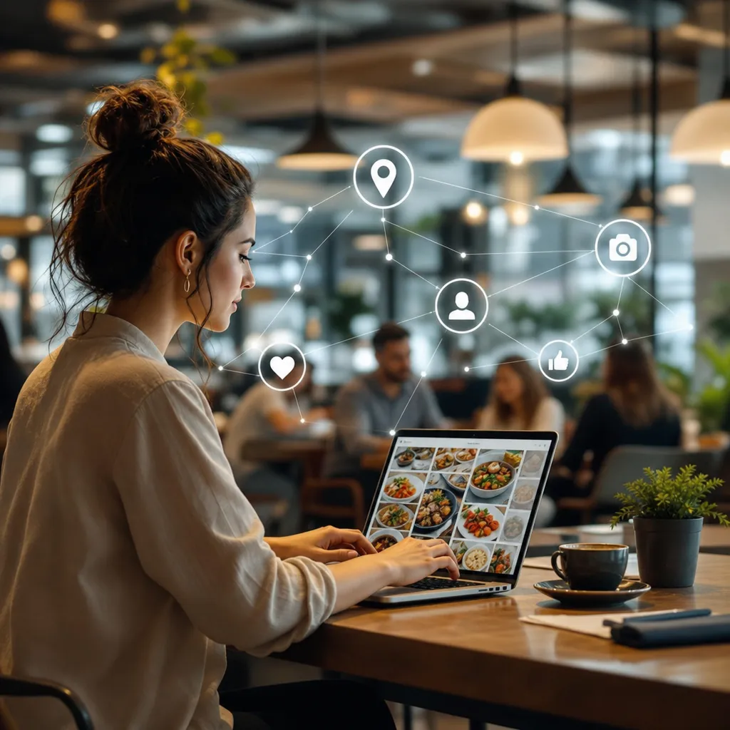 Restaurant advertising on digital platforms like Google and social media helps customers discover local dining options nearby